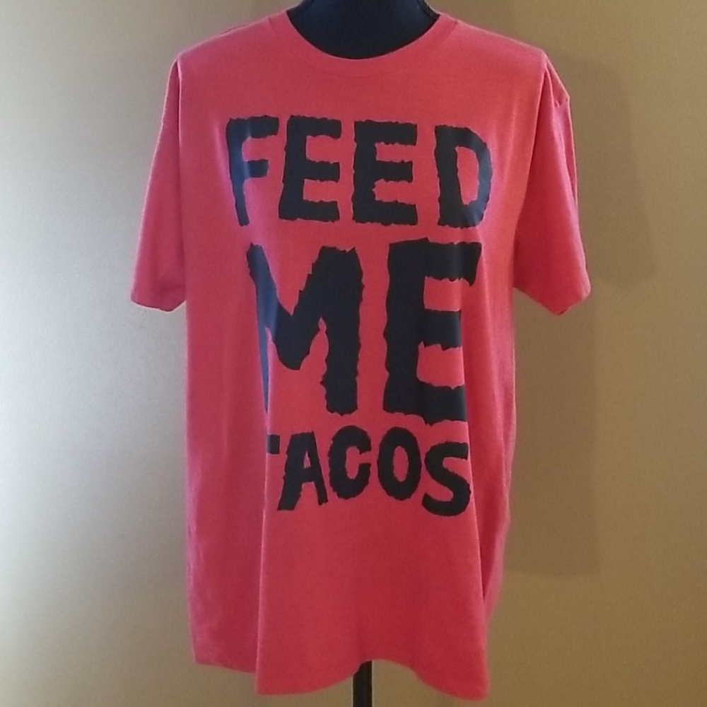 Feed Me Tacos Shirt Red XL